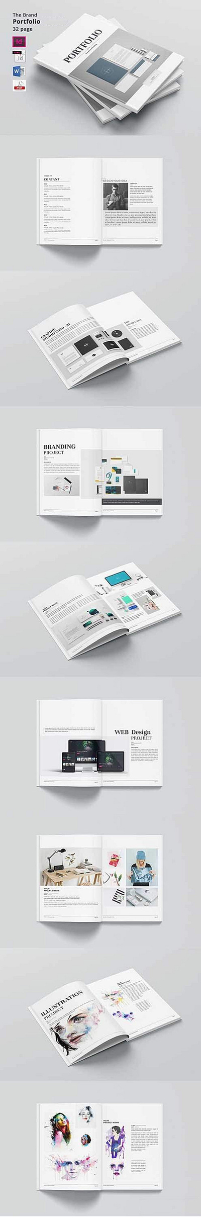 The Portfolio Template brand branding design graphic design
