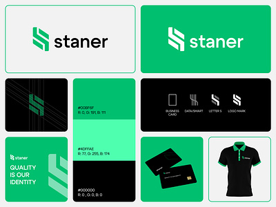 staner - Logo Design Concept brand identity branding card chip concept creative credit card data design designer portfolio finance information logo logo designer modern simple smart staner tech unique