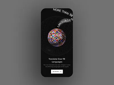 Translation App app design design graphic design ui