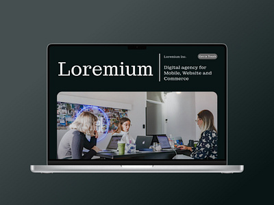 Agency Website - Lomerium Agency app branding design flat graphic design ui uidesign