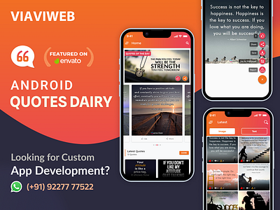 Android Quotes Diary App | Quotes Maker | VIAVIWEB viaviwebtech