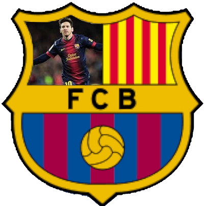 Messi On Barca Logo barca barcalona branding design football graphic design logo messi