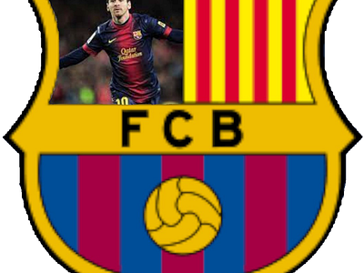 Messi On Barca Logo barca barcalona branding design football graphic design logo messi