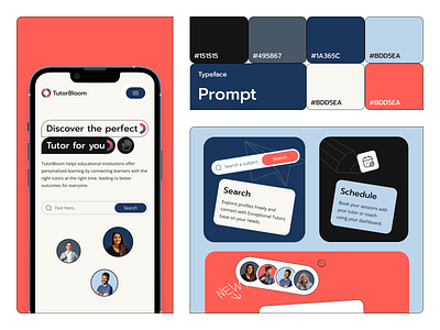 Discover the perfect Tutor design figma findtutor hiredesigner mobile online tutor remotedesigner responsive styleguide tutor tutorwebsite typography ui uiux uiuxdesign userinterface ux webdesign website