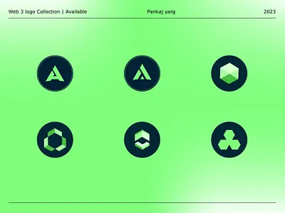 Web 3 Logos abstract blockchain evenflowstudio logo logodesinger monogram nft techlogo technologylogo type web3 web3logo wordmark