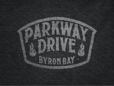 Parkway Drive Patch Design badge bandmerch branding customlettering design emblem handdrawn handlettering lettering logo logotype merchdesign metal parkway drive patch pop punk pwd tshirt design typography vintagedesign
