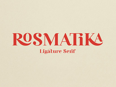 Rosmatika - Ligature Serif app branding design graphic design illustration logo typography ui ux vector