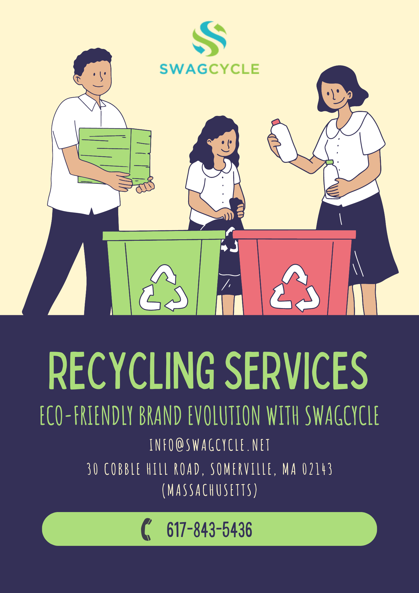 Sustainable Solutions for Recycling Services by SwagCycle on Dribbble