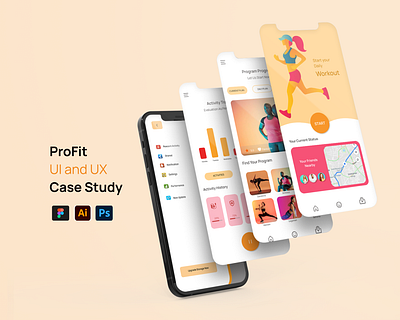 Fitness App UI Case Study application design fitness health mobile ui ux