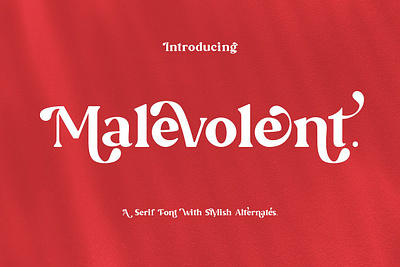 Malevolent - Playful Serif Font app branding design graphic design illustration logo typography ui ux vector