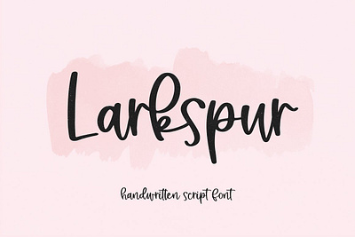 Larkspur | Handwritten Script Font app branding design graphic design illustration logo typography ui ux vector