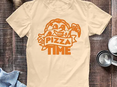 Pizza Time T-shirt graphic design illustration pizza t shirt