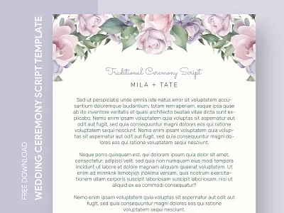 Summer Wedding Ceremony Script Free Google Docs Template ceremony declaration of intent design docs espousal flower free google docs templates free template free template google docs google google docs marriage print script summer template templates vows wedding word