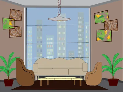 City city design illustration my room