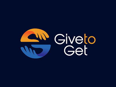 Give to get — logo design