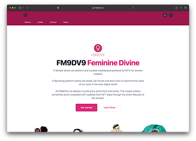 FM9DV9 | Feminine Divine app design graphic design ui ux