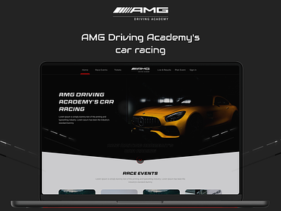 Car Racing Event Management branding car car racing event management design graphic design race event racing web web design