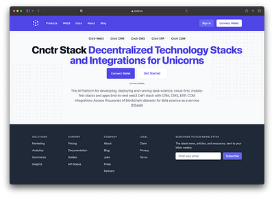 Cnctr Stack | Tech Stacks for Unicorns app branding design graphic design ui ux