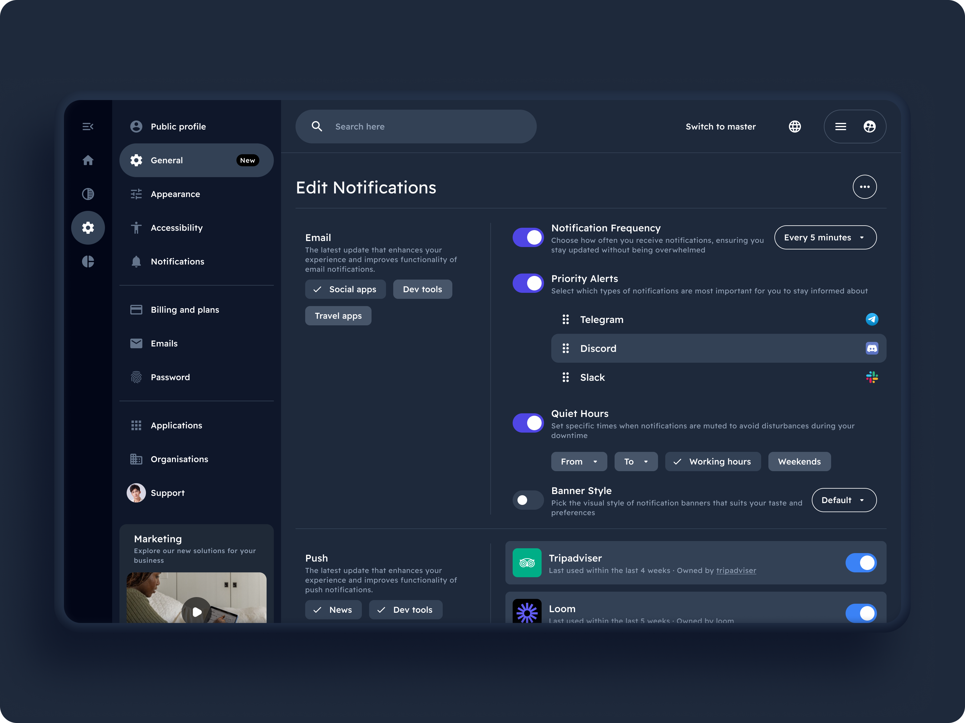 Settings page with Dialog - Material You Design System by F e l i ︎ for ...