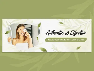 Facebook Header Banner Design | Social Media | Ad banner beauty branding facebook cover photoshop