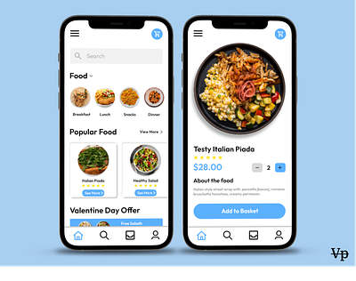 Food Menu UI Design app dailyui design figma ui ux uxdesign