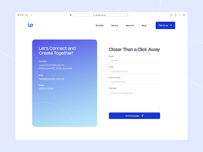 Upscalix Contact Us Page - Design Exploration address contact page contact us design desktop digital agency information page inquiries landing page message ui uiux upscalix ux website