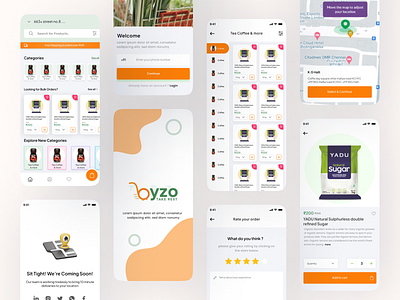 Grocery App Design 3d app dark design grocery illustration orange theme theme ui web website