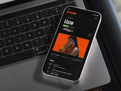 Totom web app app black design graphic design orange typography ui ux webapp website