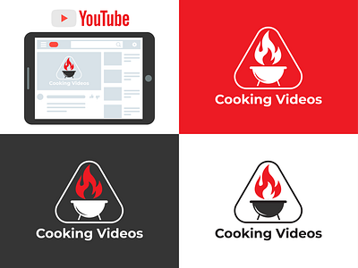 Cooking Videos Logo Design 3dlogo abstractlogo animation artwork brandingdesign chef logo cooking cooking videos logo creative logo design graphicdesign illustration logo logo design logo maker ui vector videos youtube youtube logo