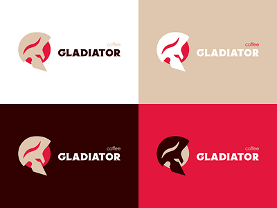 Gladiator coffee branding design figma graphic design logo typography vector