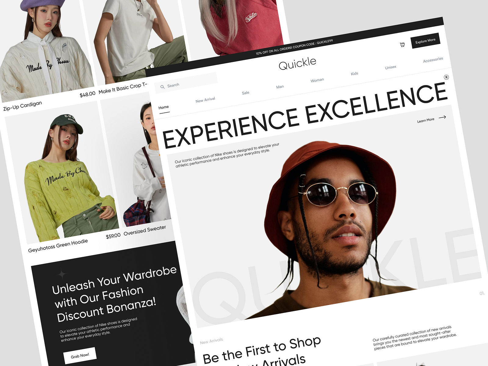 e-commerce Website Homepage-Quickle by Awe UI/UX for Awe Design Studio ...