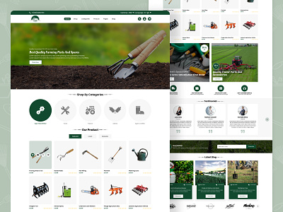 Farm Tools Website app branding design graphic design illustration logo typography ui ux vector