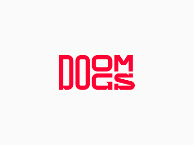 Doom Dogs | eSports Team brand branding cajva custom type dogs doom esports hounds identity logo red team typography word mark
