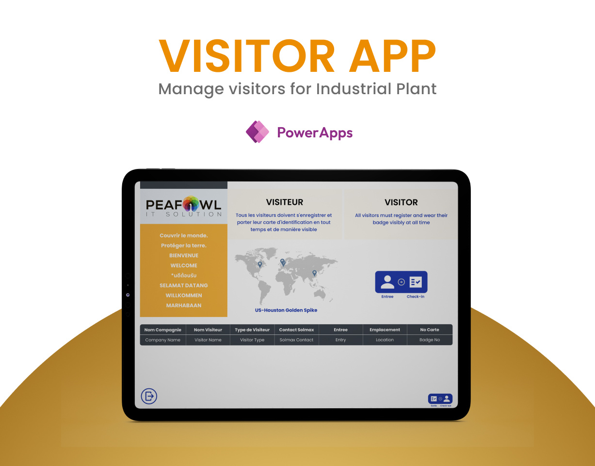 Visitor PowerApp android app design appdesign application canvas app canvasapp fast devlopment app ios low code low code app microsoft microsoft development mobile app powerapp powerapps powerapps development sharepoint ui design user interface visitor app