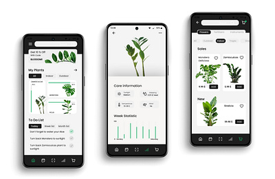 PlantyMate - plant friendly app 🌱 ui design ux design