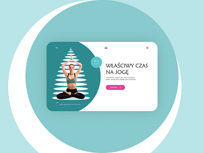 Home page of yoga website design ♥ design ui ux