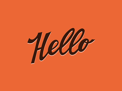 Hello design font graphic design hello hi illustration lettering typography vector