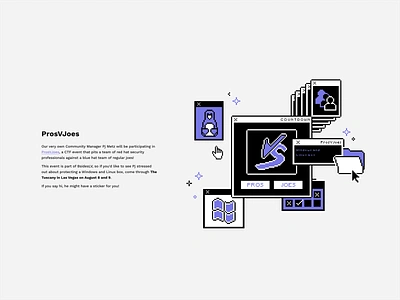 ProsVJoes white branding computers conferency data design documents fight files graphic design illustration pc pixel retro sistem synthwave talk user vector vs windows