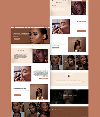 Makeup booking app productdesign uiux figma