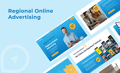 Online Advertising Website Template design design ideas graphic design modern website design ui ux website design website template
