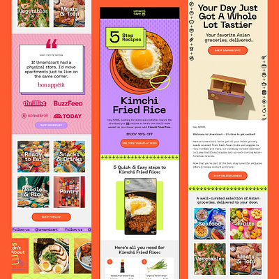 Umami Cart Email Design branding email email design email marketing graphic design illustration