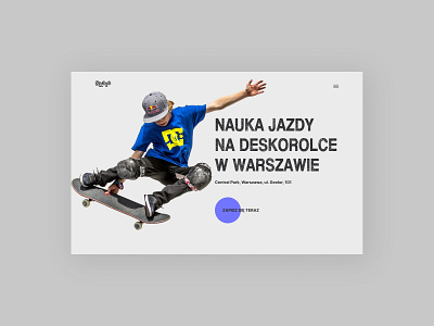 Skateboarding website page ☺ design ui ux