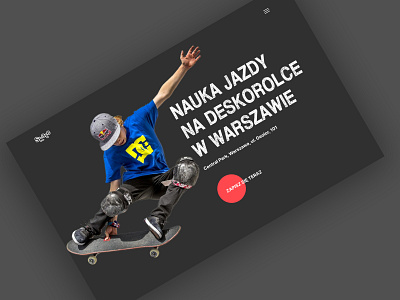 Skateboarding website page ☺ design ui ux