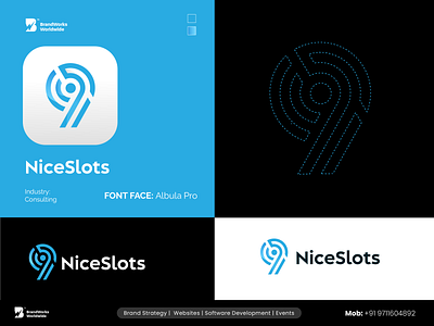 NiceSlots | Logo Design app branding design graphic design illustration logo typography ui ux vector