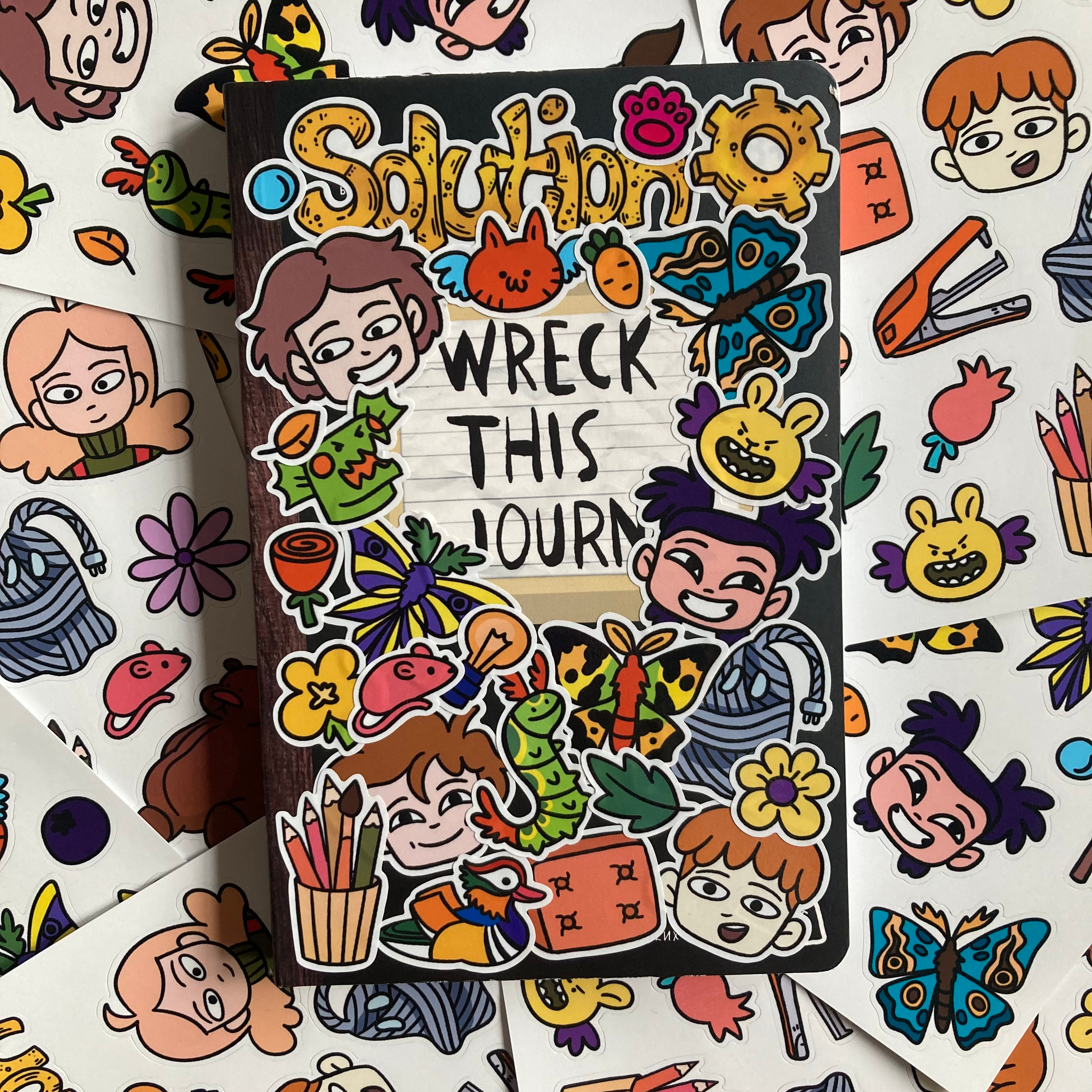 Стикеры по игре Solution illustration игра наклейки персонажи печатная продукция стикеры