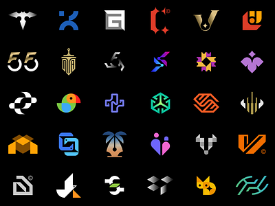 Logo collection animal birds branding cool creative crypto education fashion icon jewelers law minimal minimalist numbers realestate security simple storage technical