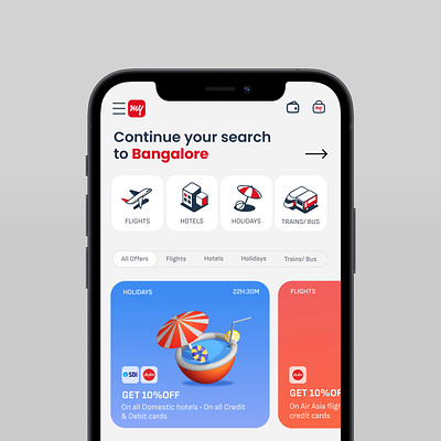 Reimagining MMT Homepage animation app branding design graphic design homepage icon iconography icons iconset illustration isometric make my trip motion motion graphics travel ui uiux vector visual