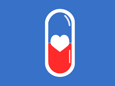 Pills Heart Vector Art 2d art branding design drugs flat graphic design graphics design health design illustration illustrator line art logo pharmacy design pills design portfolio shape ui vector vector art