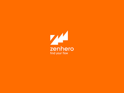 Fitness training logo body care branding design energy exercise fitness flow graphic design gym health hero icon identity logo logotype orange sport symbol training zen