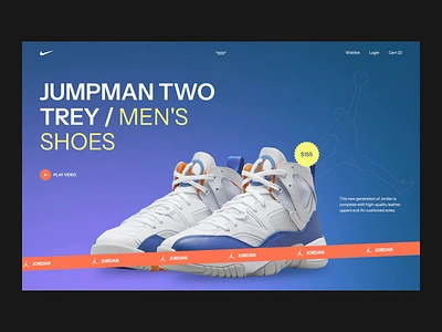 Jordan sneakers website concept air animation branding case study design graphic design illustration jordan logo shoes sneakers ui ux webdesign